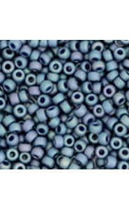 Miyuki rocailles Perlen 8/0 - Opaque glazed frosted rainbow bayberry blue 8-4703